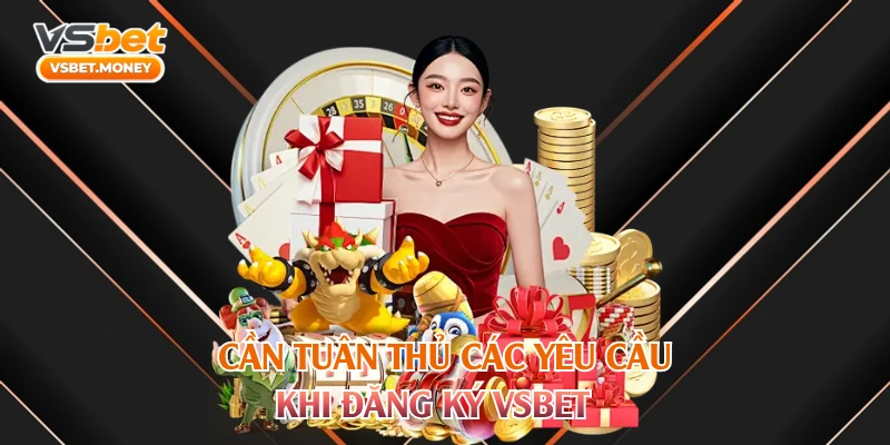 Cần tuân thủ các yêu cầu khi đăng ký VSBET