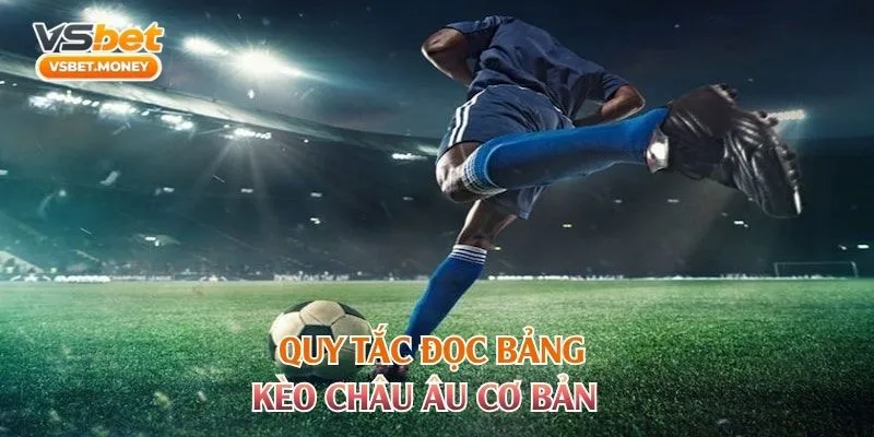 Quy tắc đọc bảng kèo châu Âu cơ bản